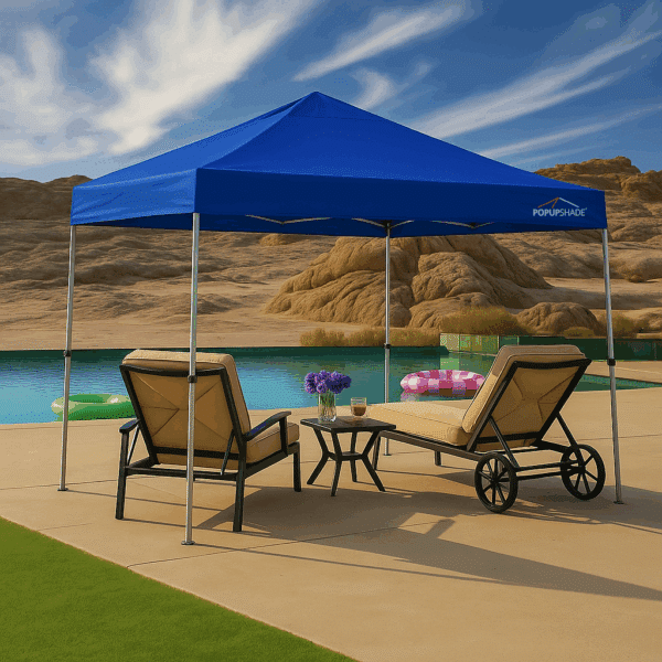 10'x10' Recreational Instant Canopy  | SUPER COMPACT  | Tilt-N-Go™ Transport |  Spikes