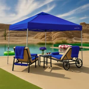 10'x10' Recreational Instant Canopy  | SUPER COMPACT  | Tilt-N-Go™ Transport |  Spikes