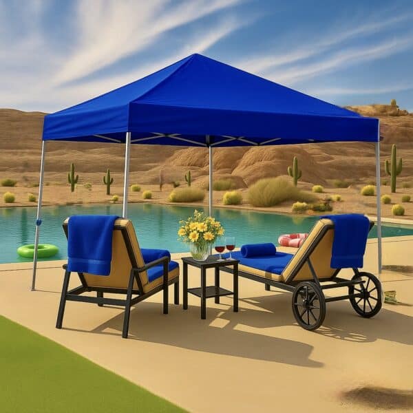10'x10' Recreational Instant Canopy  | SUPER COMPACT  | Tilt-N-Go™ Transport |  Spikes