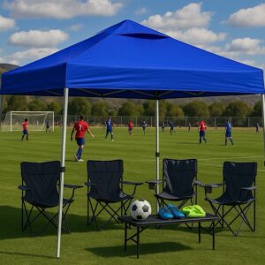 10'x10' Recreational Instant Canopy  | SUPER COMPACT  | Tilt-N-Go™ Transport |  Spikes