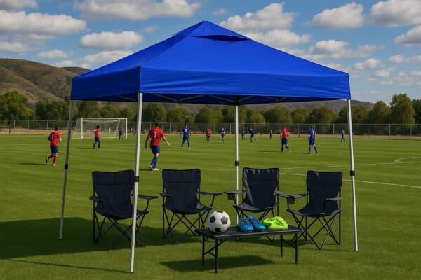 10'x10' Recreational Instant Canopy  | SUPER COMPACT  | Tilt-N-Go™ Transport |  Spikes