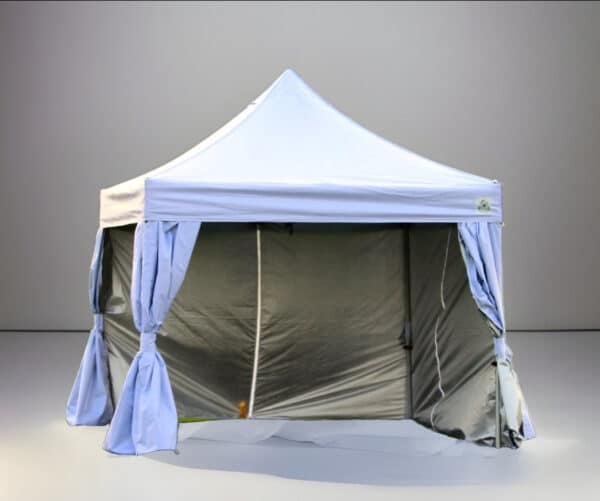 10’x10’ UNDERCOVER® Instant Canopy |  X3 Steel Frame  Commercial | Curtain-Walls | TILT-N-GO™ Wheels - Image 3