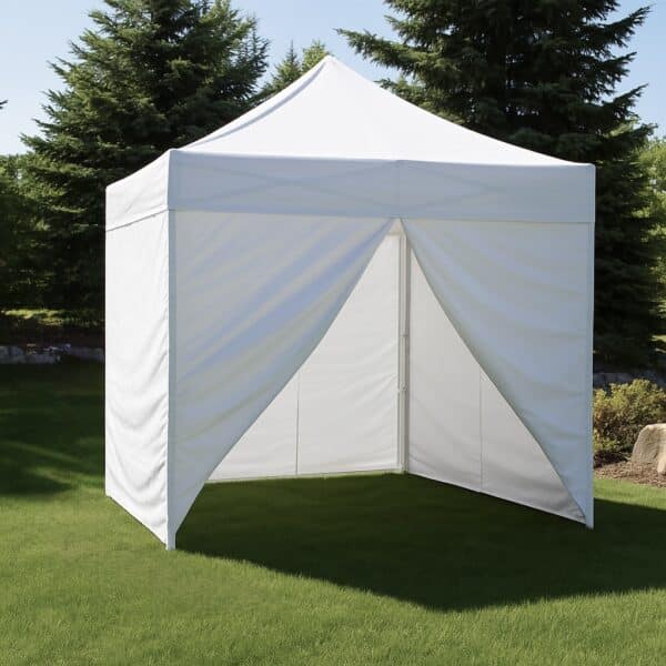 Wall Enclosure Polyester Zippered With Entrance Fits 10’x10’ or 10’x20’ UNDERCOVER®
