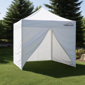 Wall Enclosure Polyester Zippered With Entrance Fits 10’x10’ or 10’x20’ UNDERCOVER®