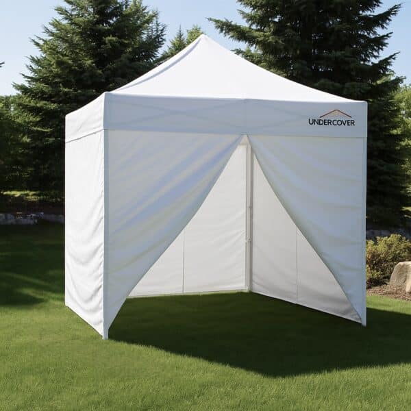 Wall Enclosure Polyester Zippered With Entrance Fits 10’x10’ or 10’x20’ UNDERCOVER®