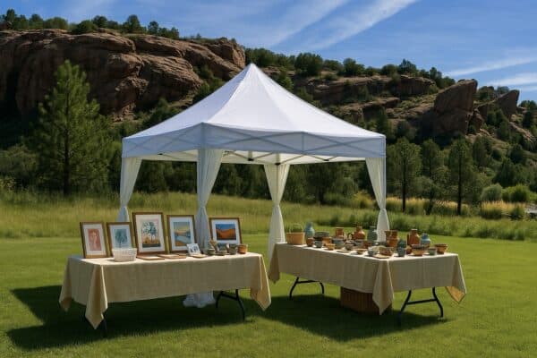 10'x10' - UNDERCOVER® X2 Canopy | ALUMINUM Professional | CRS Curtain-Walls | TILT-N-GO® - Image 4
