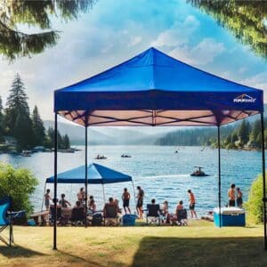 10'x10' Recreational Instant Canopy  | SUPER COMPACT  | Tilt-N-Go™ Transport |  Spikes