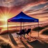 10'x10' Recreational Instant Canopy  | SUPER COMPACT  | Tilt-N-Go™ Transport |  Spikes - Image 11