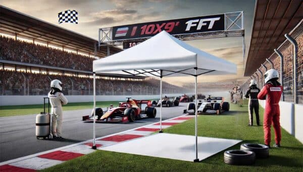 10’x10’ POPUP-SHADE® PLUS | Super Compact with Walls  | Commercial Crossover | TILT-N-GO™ Transport - Image 12