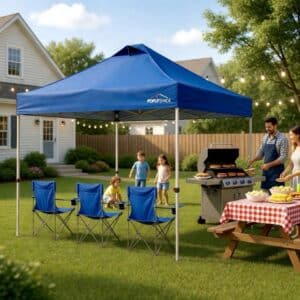 10'x10' Instant Canopy Compact Lightweight TILT-N-GO® Wheel-Bag